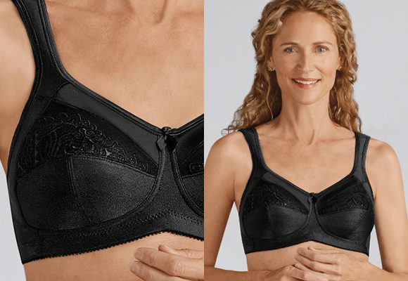 Amoena Isadora Soft Support Bra 44114 Black - Image 3