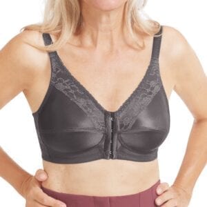 Nancy Wire-Free Front Closure Bra - Dark Grey & Light Nude 44740 / 44739