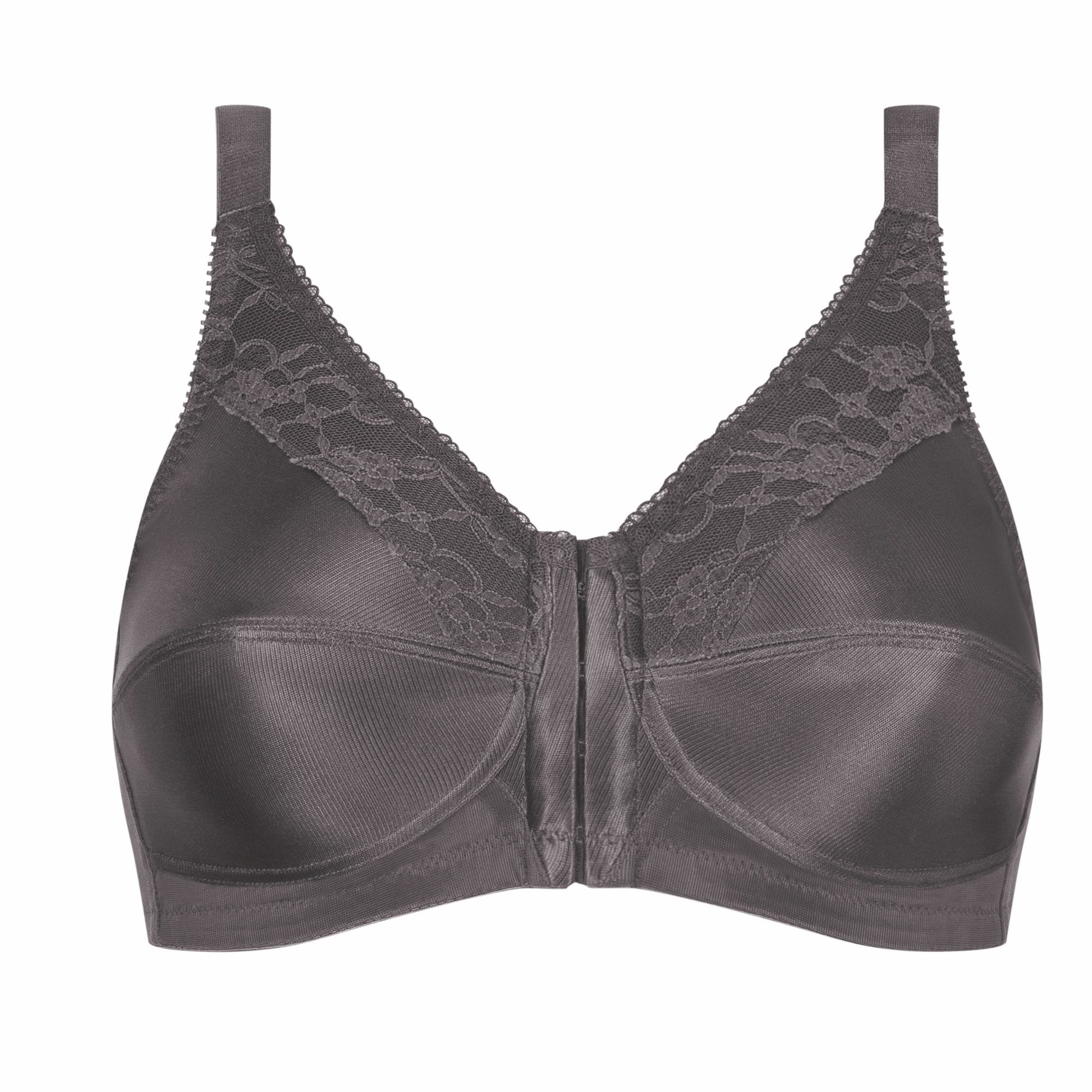 Nancy Wire-Free Front Closure Bra - Dark Grey & Light Nude 44740 / 44739 - Image 3