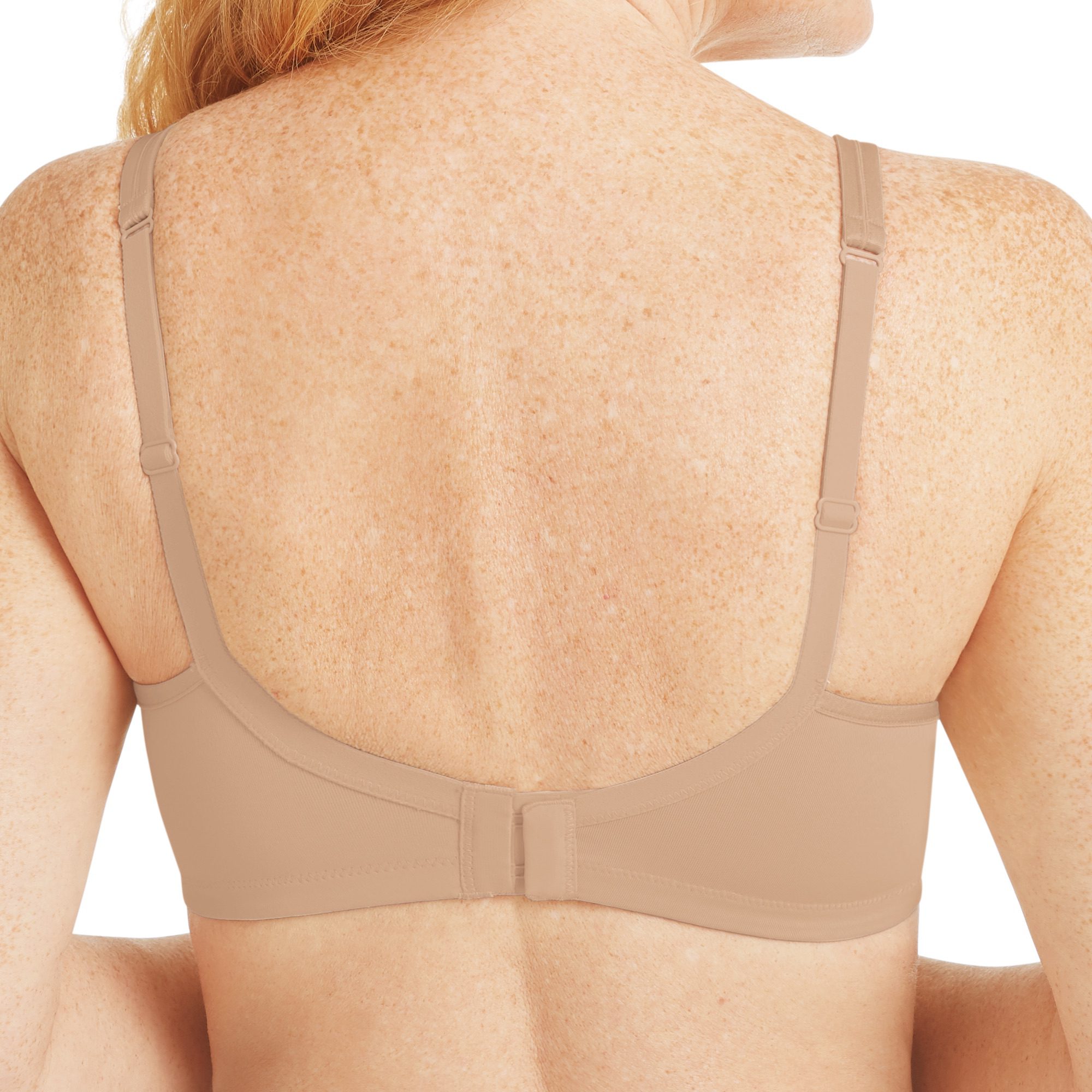 Mara Padded Wire-Free Front Closure Bra - Dark Grey & Light Nude 44742 / 44741 - Image 2