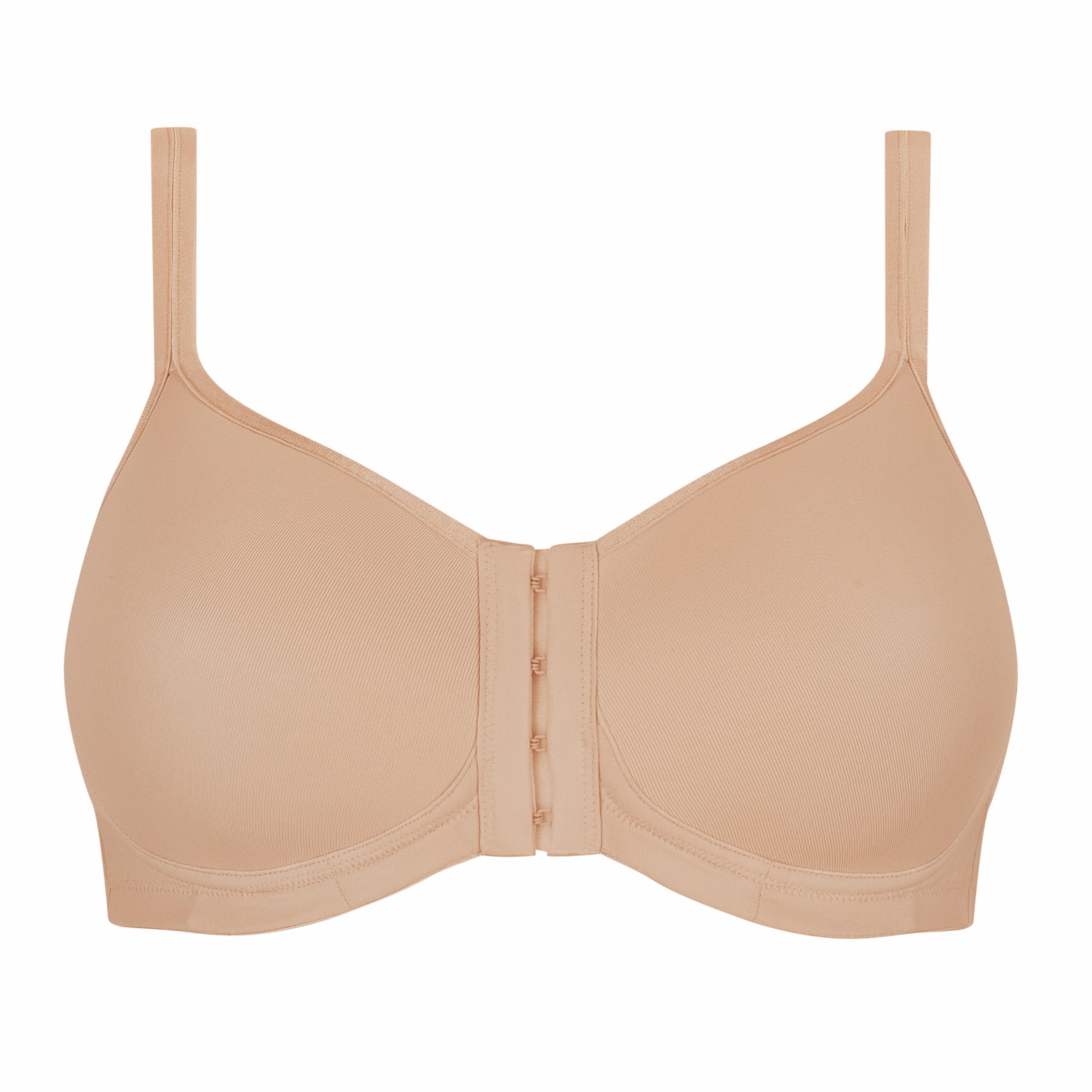 Mara Padded Wire-Free Front Closure Bra - Dark Grey & Light Nude 44742 / 44741 - Image 3