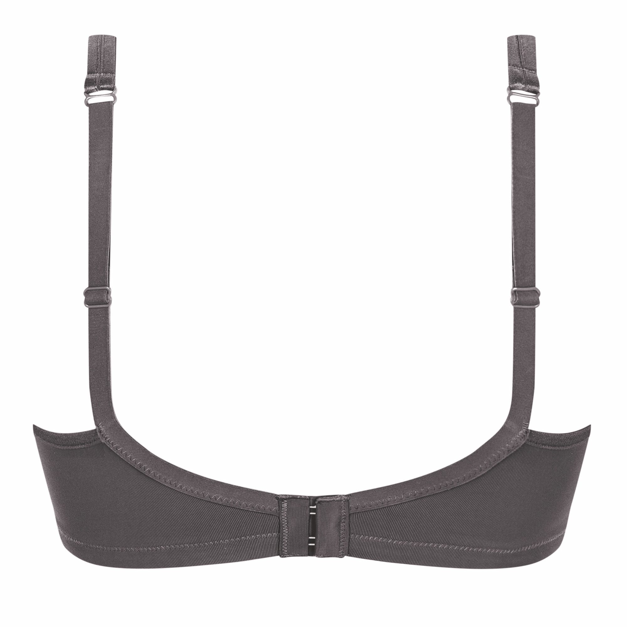 Mara Padded Wire-Free Front Closure Bra - Dark Grey & Light Nude 44742 / 44741 - Image 8